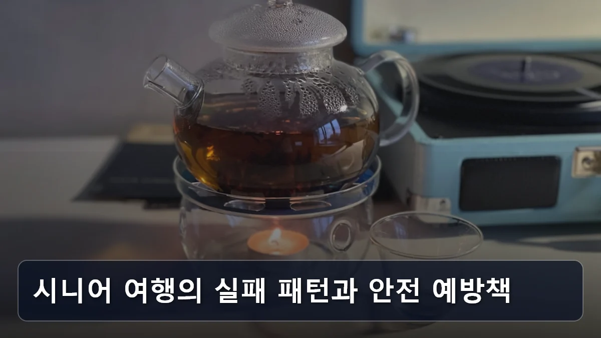 시니어 여행의 실패 패턴과 안전 예방책 관련 이미지