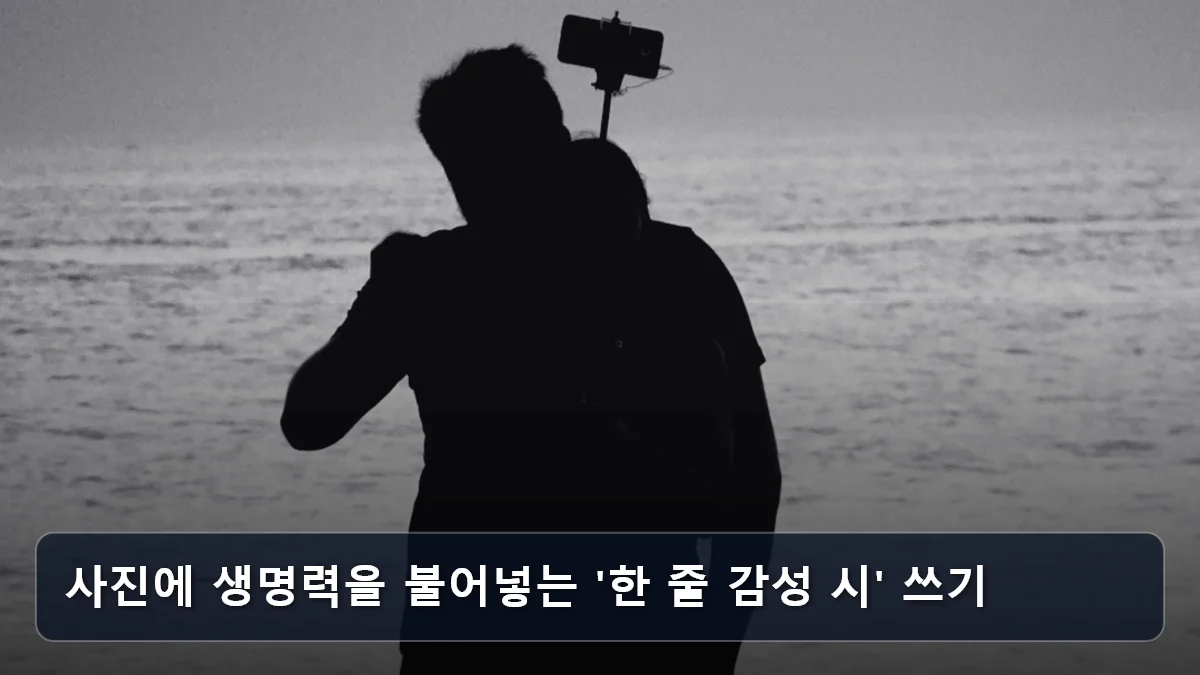 사진에 생명력을 불어넣는 '한 줄 감성 시' 쓰기 관련 이미지