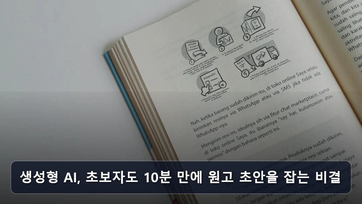 생성형 AI, 초보자도 10분 만에 원고 초안을 잡는 비결 관련 이미지