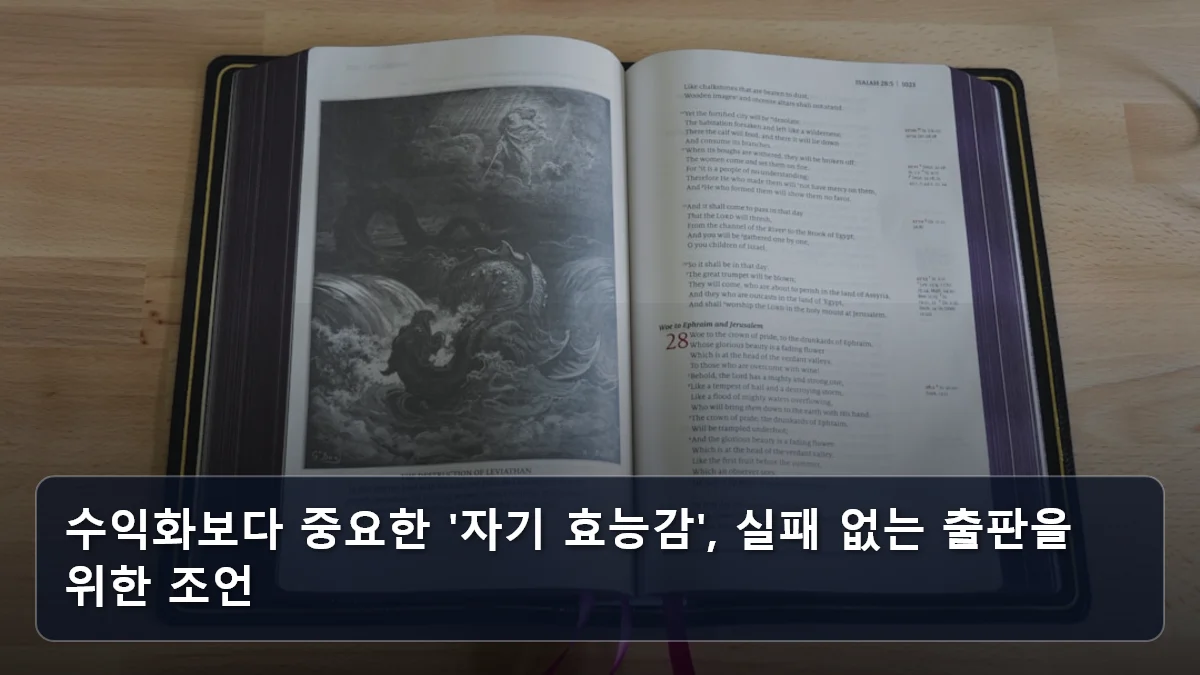 수익화보다 중요한 '자기 효능감', 실패 없는 출판을 위한 조언 관련 이미지