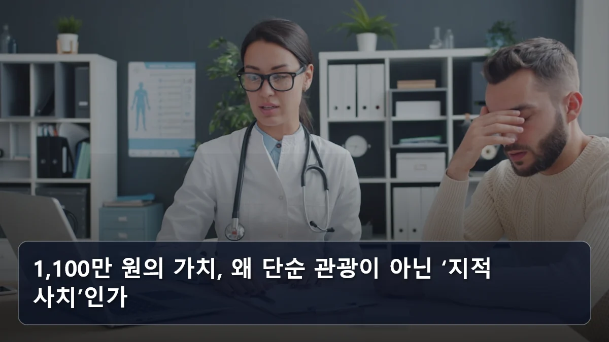 1,100만 원의 가치, 왜 단순 관광이 아닌 ‘지적 사치’인가 관련 이미지