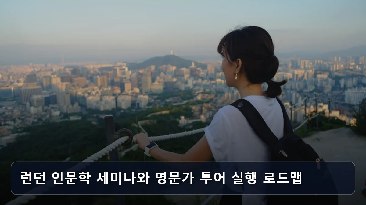 런던 인문학 세미나와 명문가 투어 실행 로드맵 관련 이미지